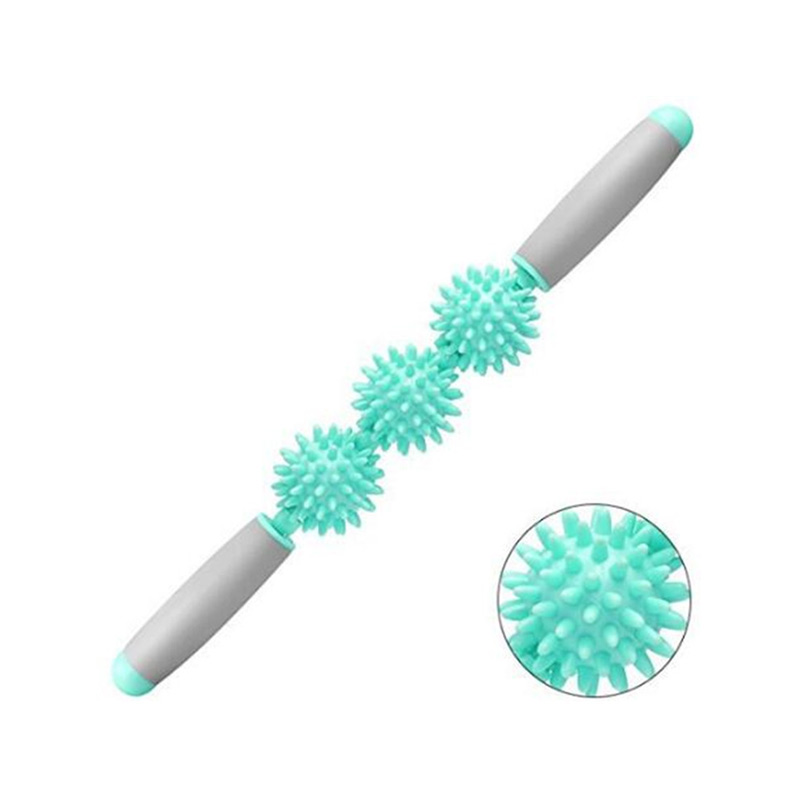 Bastão de massagem com bola de espinho em PVC L41cm Bastão de massagem com bola de espinho em PVC L41cm