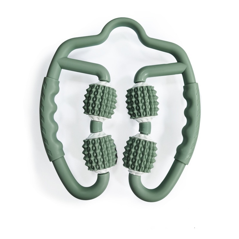 Massagem circular do rolo do músculo das braçadeiras de perna do TPE Massagem circular do rolo do músculo das braçadeiras de perna do TPE