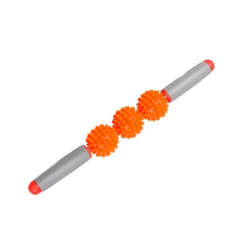 Bastão de massagem com bola de espinho em PVC L41cm Bastão de massagem com bola de espinho em PVC L41cm