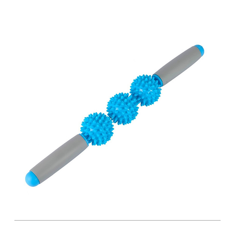 Bastão de massagem com bola de espinho em PVC L41cm Bastão de massagem com bola de espinho em PVC L41cm