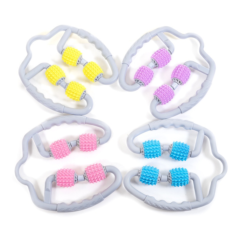 Massagem circular do rolo do músculo das braçadeiras de perna do TPE Massagem circular do rolo do músculo das braçadeiras de perna do TPE