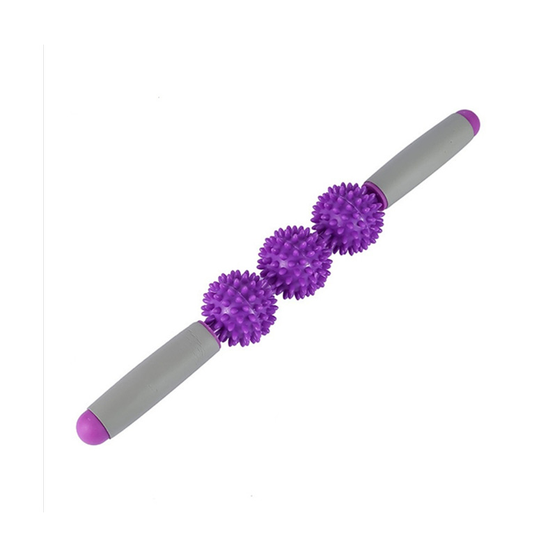 Bastão de massagem com bola de espinho em PVC L41cm Bastão de massagem com bola de espinho em PVC L41cm